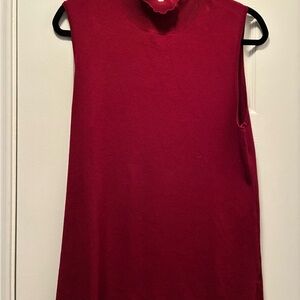 Tahari ASL Rich Red Sleeveless Tank Top